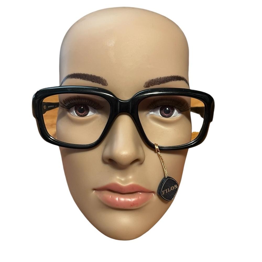 Vintage NWT FILOs Black Christan 1849 Made in Italy Sunglass Frames Unisex